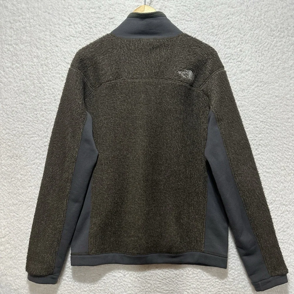North Face Men's Sz M Authentic Grizzly‎ Hybrid Full Zip Fleece Polartec Jacket